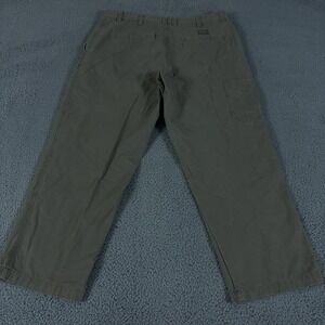 Columbia Pants Mens 38x32 Tan Flex Roc Cargo Straight Twill Khaki Hiking Work